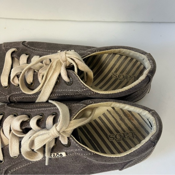Taos Gray Star Casual Low Top Lace Up Canvas Sneakers Women's 9 - Picture 9 of 11
